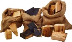 Merkloos Rookhout Chunks Appel, Kers En Whisky | BBQ | Kadopakket 1,5kg | Proefpakket