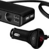 WiseGoods - Premium Auto Sigarettenaansteker Splitter - 4 Poorten USB - Autolader USB - Autolader Splitter - 12V Splitter