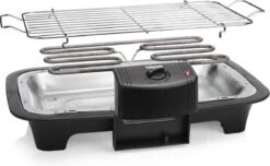 Tristar BQ-2813 Electrische Tafelbarbecue - Grilloppervlak (LxB) 38x22 Cm - 2000W - Zwart -Keukengrill Winkel 1200x739 1