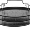 Merkloos Pizzaplaat Bakset Met 3 Bakplaten 16 X 31 Cm- Pizza Rek 3-delig - Pizzabakset Met Standaard/rek