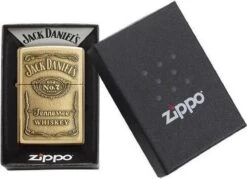 Aansteker Zippo Jack Daniel's Label Brass Emblem -Keukengrill Winkel 1200x869 2
