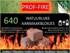 PROF-FIRE - 640 Aanmaakblokjes Bruin- Voordeelbox - Ecologisch - Milieuvriendelijk - CO2 Neutraal - Fire-Up Kwaliteit -Keukengrill Winkel 1200x900 8