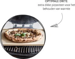 Boska Pizzasteen Deluxe Rechthoek - Voor De Oven - Knapperige Pizza's - 40x32 Cm - BBQ Accessoires -Keukengrill Winkel 1200x942