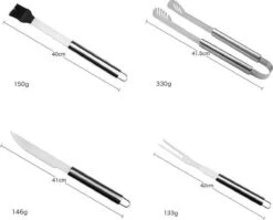 Sens Design BBQ Accesoires - 18 Delig - BBQ Gereedschapset Koffer 11 Sens Design BBQ Accesoires - 18 Delig - BBQ Gereedschapset Koffer -Keukengrill Winkel 1200x969