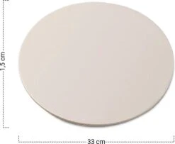 MaxxHome Pizzasteen - BBQ Steen - Pizzasteen Voor De Lekkerste Bereiding Van Een Pizza Op Jouw Barbecue Of In De Oven - Pizza Steen Rond - Medium (33 Cm) -Keukengrill Winkel 1200x986