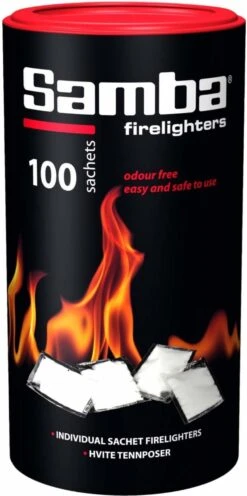 Samba Aanmaakzakjes Openhaard - 100 Stuks In Koker -Keukengrill Winkel 598x1200 1
