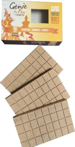 Genie Du Feu Aanmaakblokjes Bruin - 1344 Stuks - Voordeel Verpakking -Keukengrill Winkel 614x1200