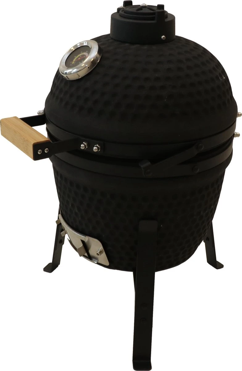 Patton Kamado Grill 13" - Keramisch - Kookoppervlak Ø 28 - Mat Zwart 5 Patton Kamado Grill 13" - Keramisch - Kookoppervlak Ø 28 - Mat Zwart - Afbeelding 5