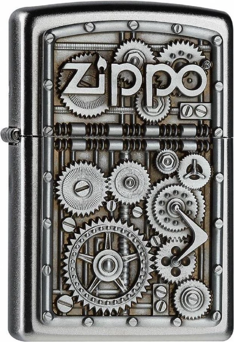 Aansteker Zippo Gear Wheels Emblem 1 Aansteker Zippo Gear Wheels Emblem