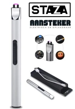 Staza Oplaadbare Lange Elektrische Aansteker - Duurzame Plasma Aansteker - Inclusief Cadeauverpakking - BBQ - Kaarsen -Keukengrill Winkel 824x1200 1