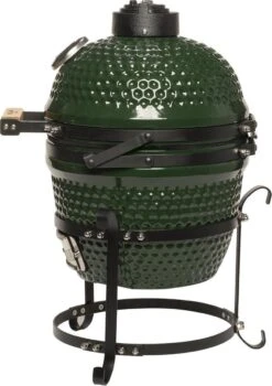 Patton Kamado Keramische Houtskoolbarbecue - 13" - Grilloppervlak Ø 28 Cm - Inclusief Heatdeflector - Groen -Keukengrill Winkel 848x1200 4