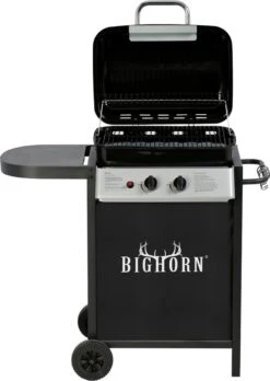 Bighorn Gasbarbecue En Grill – 2 Branders – Zwart -Keukengrill Winkel 851x1200