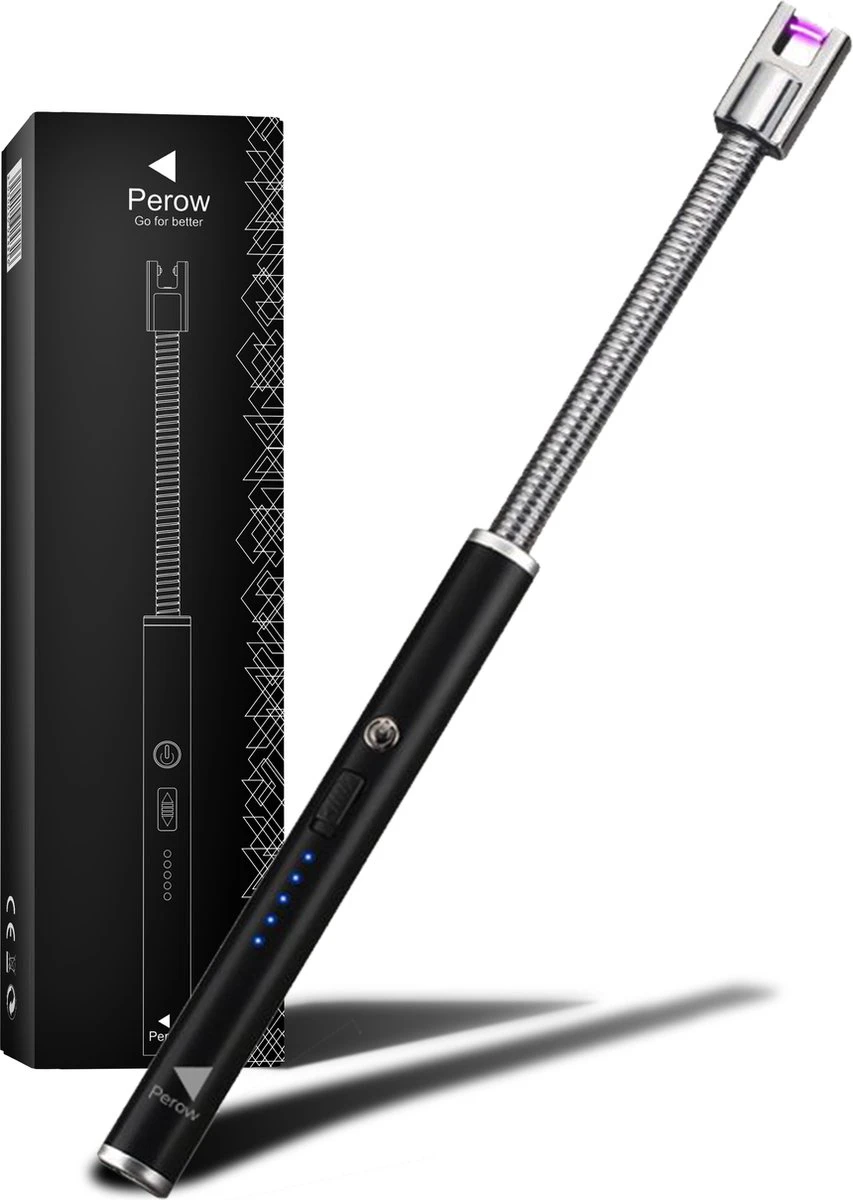 Oplaadbare Lange Elektrische Aansteker Buigbaar - Buigbare Aansteker - Duurzame Plasma Aansteker - Inclusief Cadeauverpakking - BBQ - Kaarsen - Zwart 1 Oplaadbare Lange Elektrische Aansteker Buigbaar - Buigbare Aansteker - Duurzame Plasma Aansteker - Inclusief Cadeauverpakking - BBQ - Kaarsen - Zwart