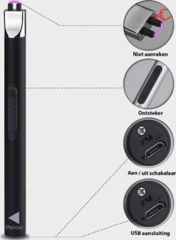 Oplaadbare Lange Elektrische Aansteker - Duurzame Plasma Aansteker - Inclusief Cadeauverpakking - BBQ - Kaarsen - Zwart 11 Oplaadbare Lange Elektrische Aansteker - Duurzame Plasma Aansteker - Inclusief Cadeauverpakking - BBQ - Kaarsen - Zwart -Keukengrill Winkel 879x1200
